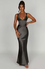 Shae Maxi Dress - Charcoal - Napalia