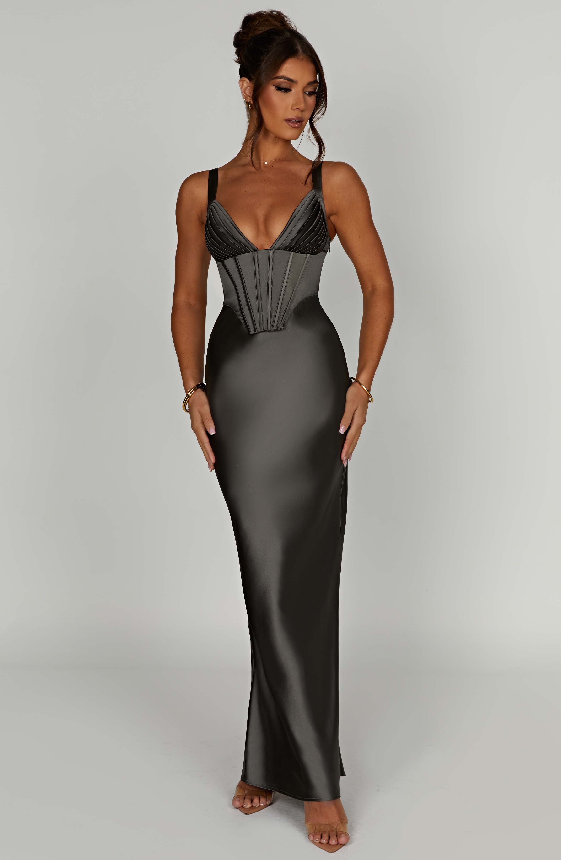 Shae Maxi Dress - Charcoal - Napalia