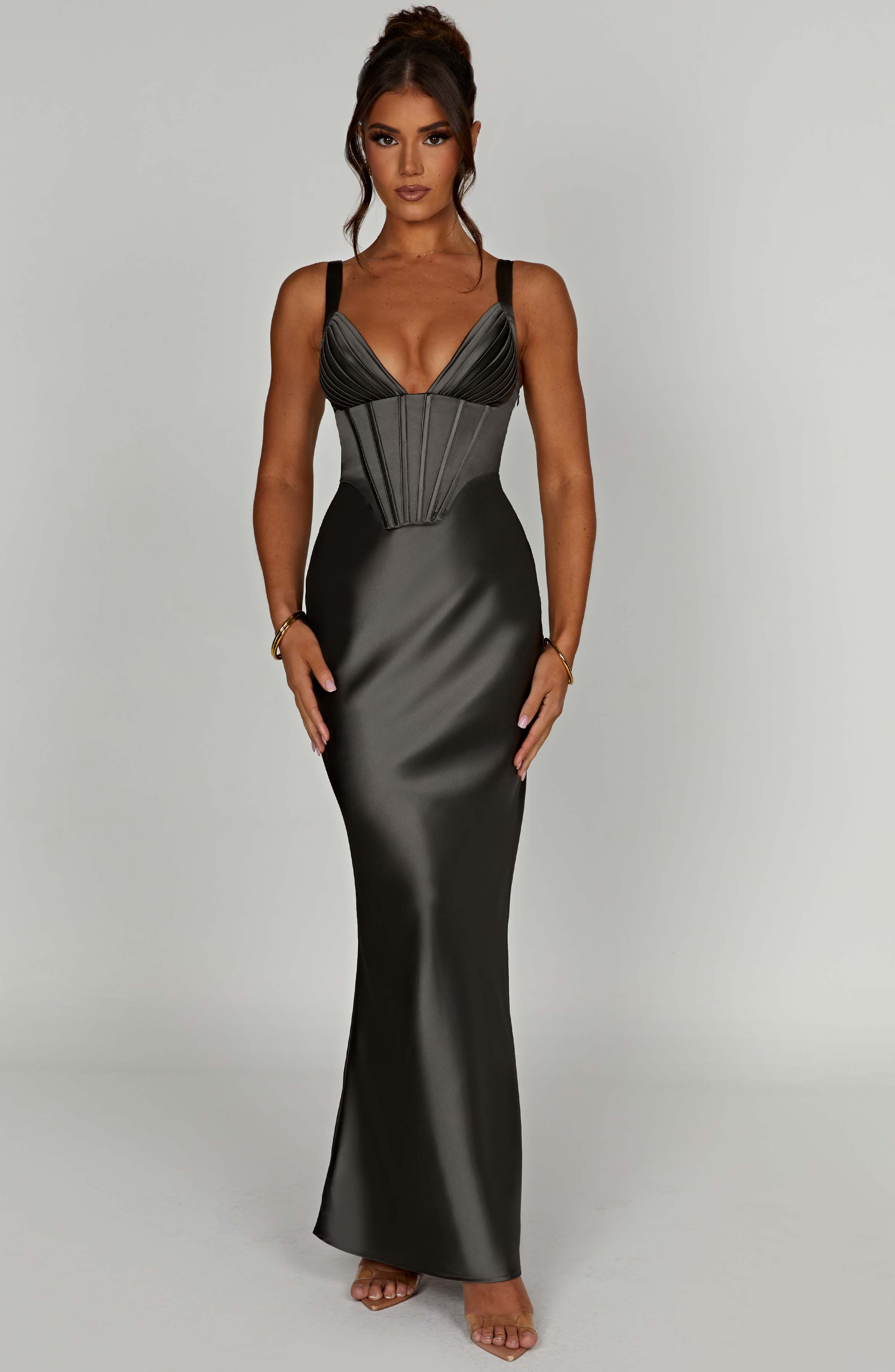 Shae Maxi Dress - Charcoal - Napalia