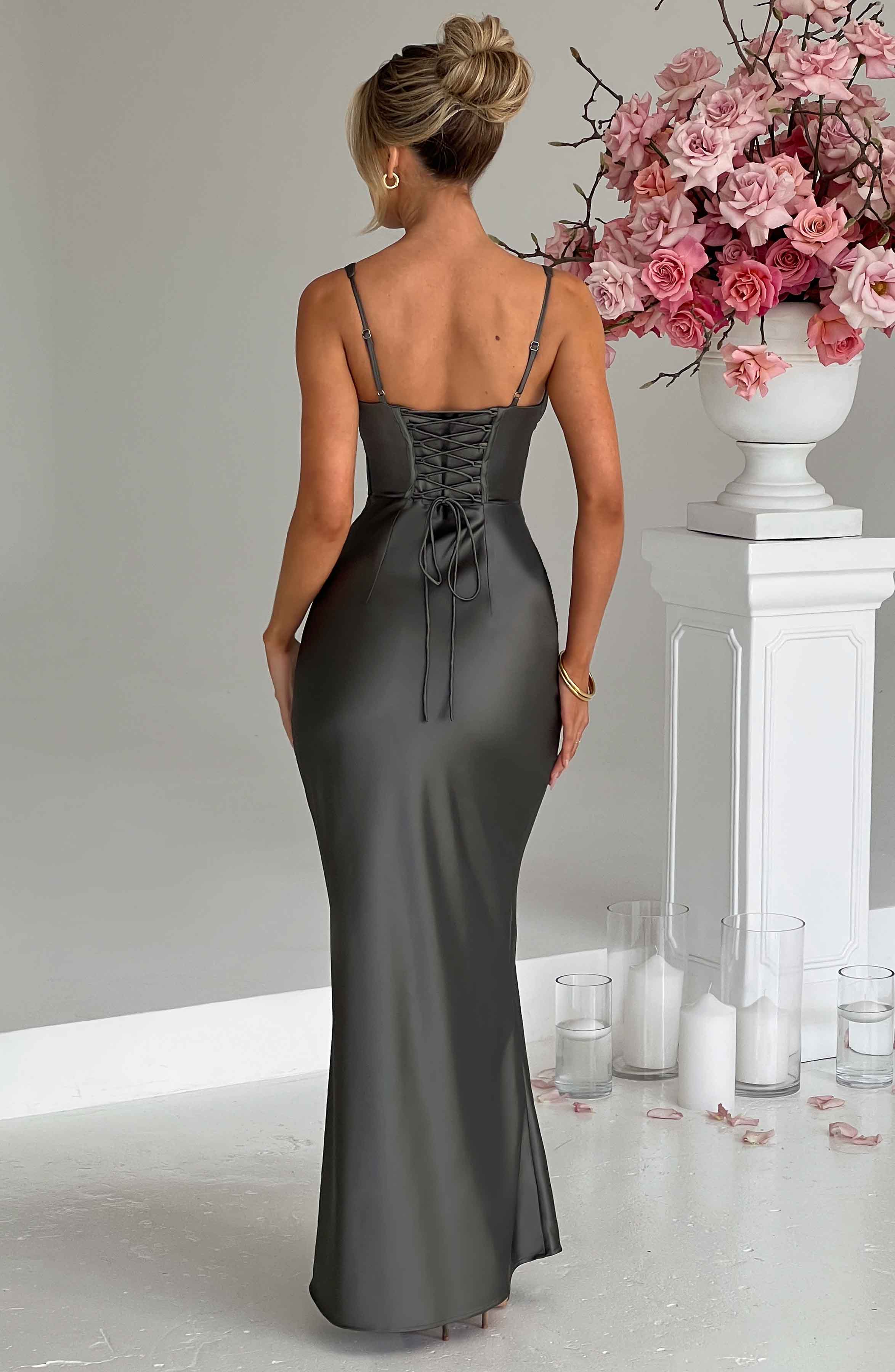 Shae Maxi Dress - Charcoal - Napalia