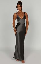 Shae Maxi Dress - Charcoal - Napalia