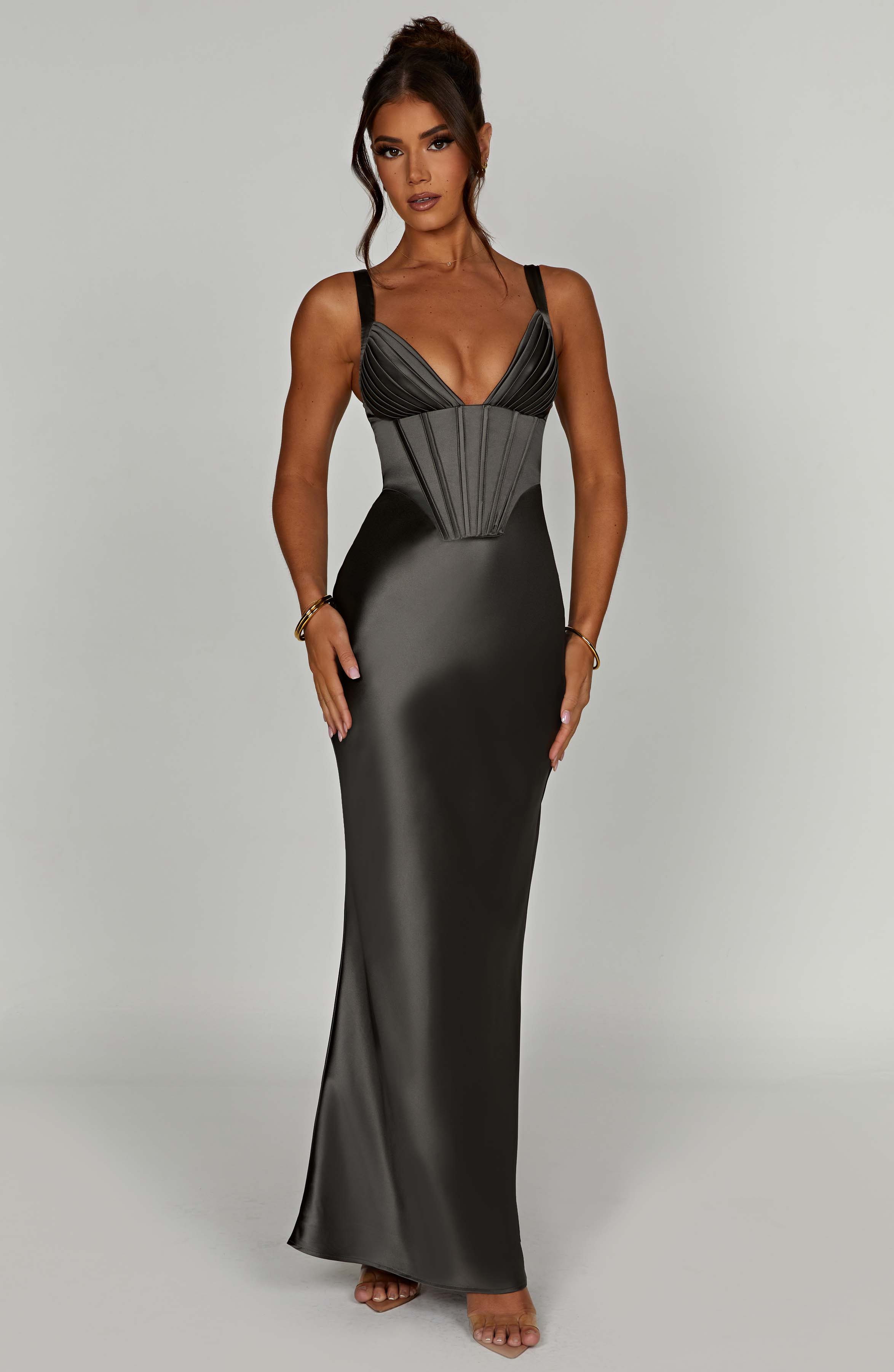 Shae Maxi Dress - Charcoal - Napalia