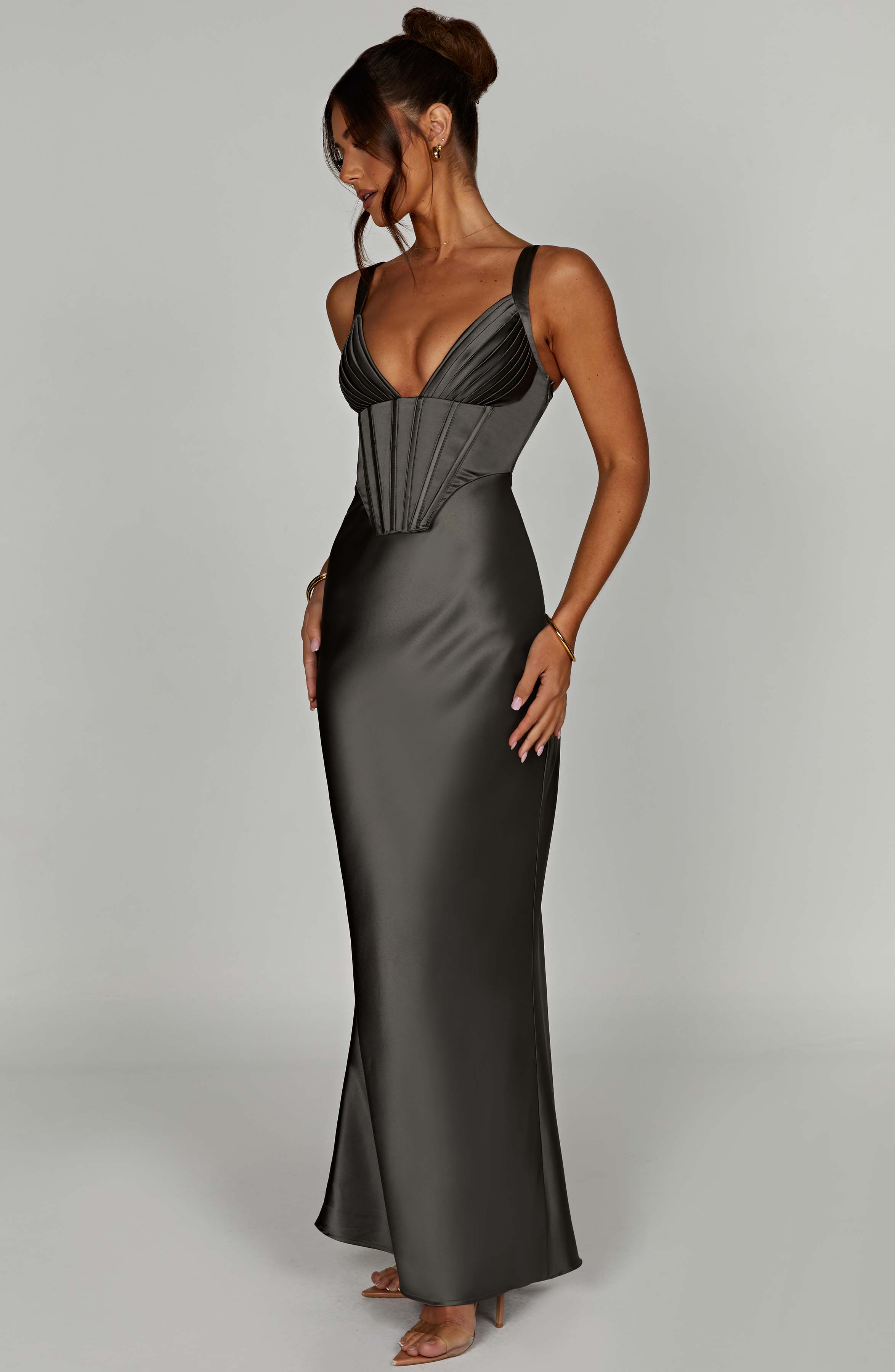 Shae Maxi Dress - Charcoal - Napalia