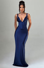 Shae Maxi Dress - Navy - Napalia