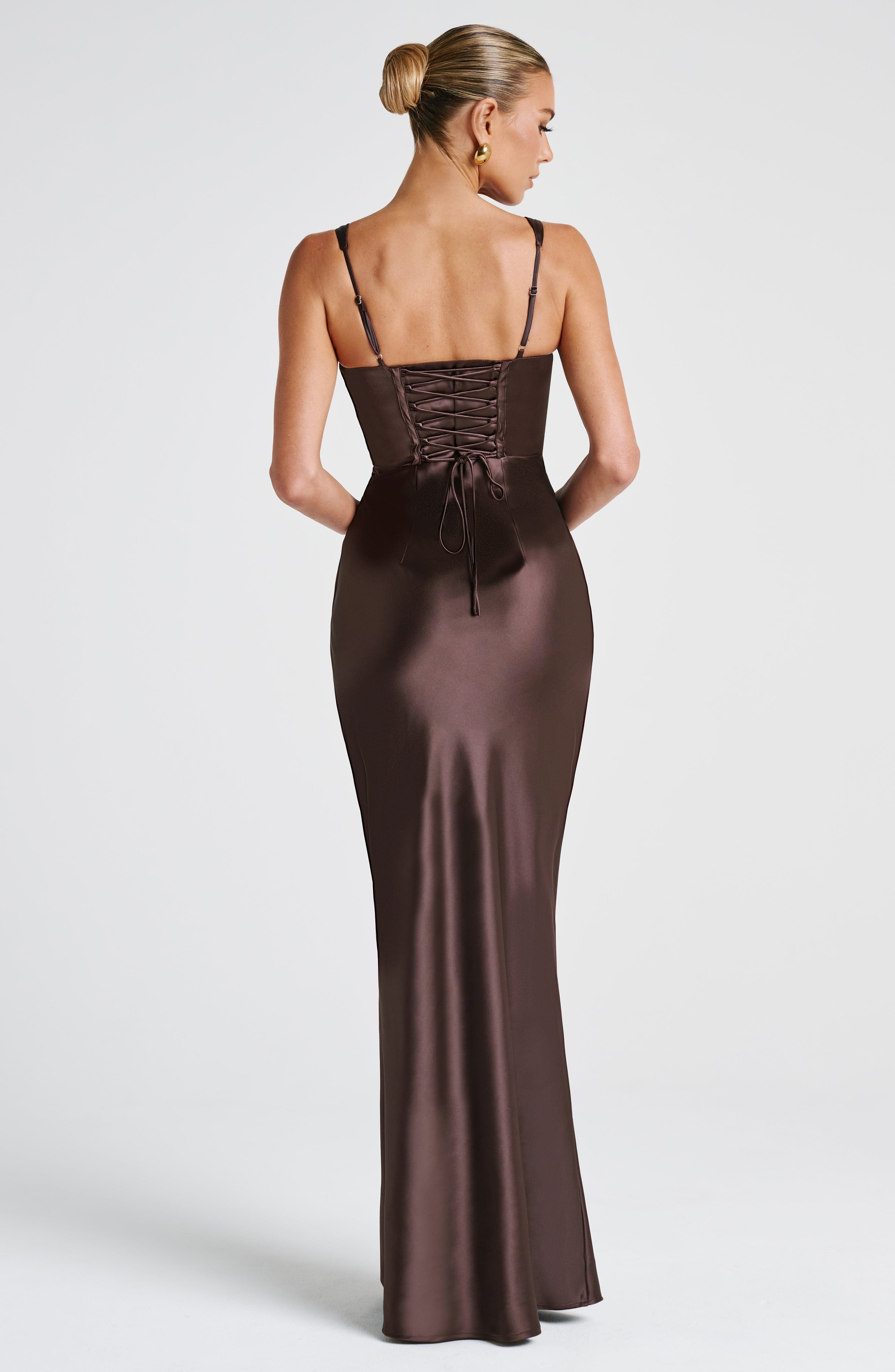 Shae Maxi Dress - Plum Brown - Napalia