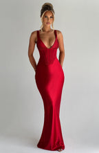 Shae Maxi Dress - Red - Napalia