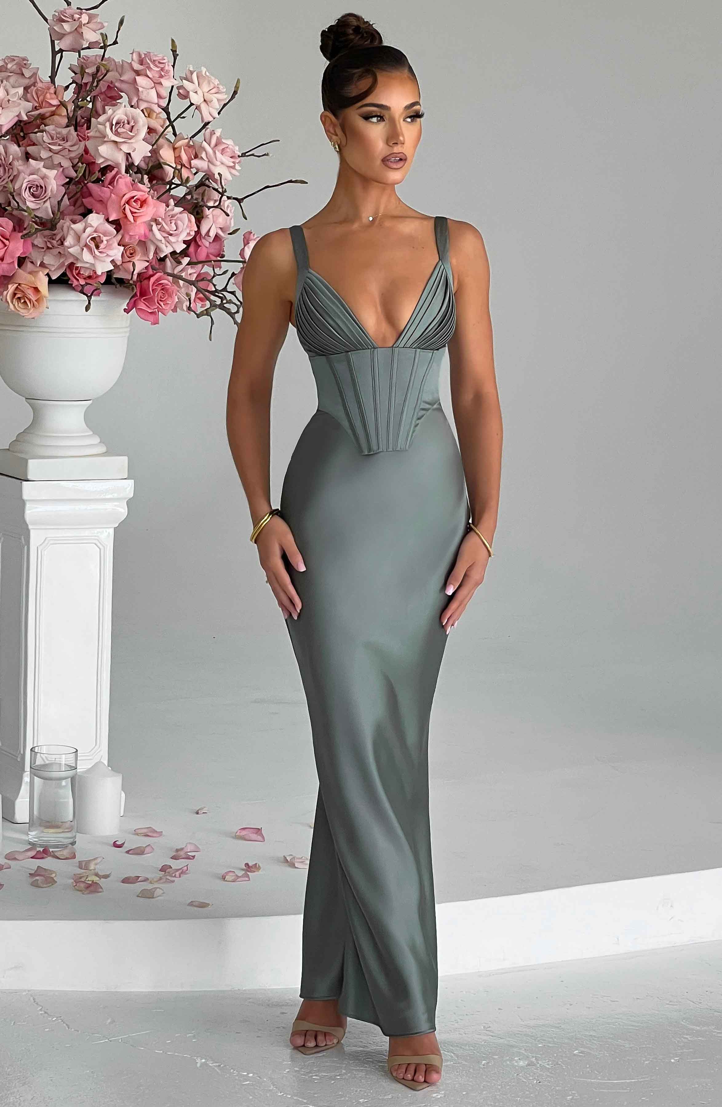 Shae Maxi Dress - Sage - Napalia