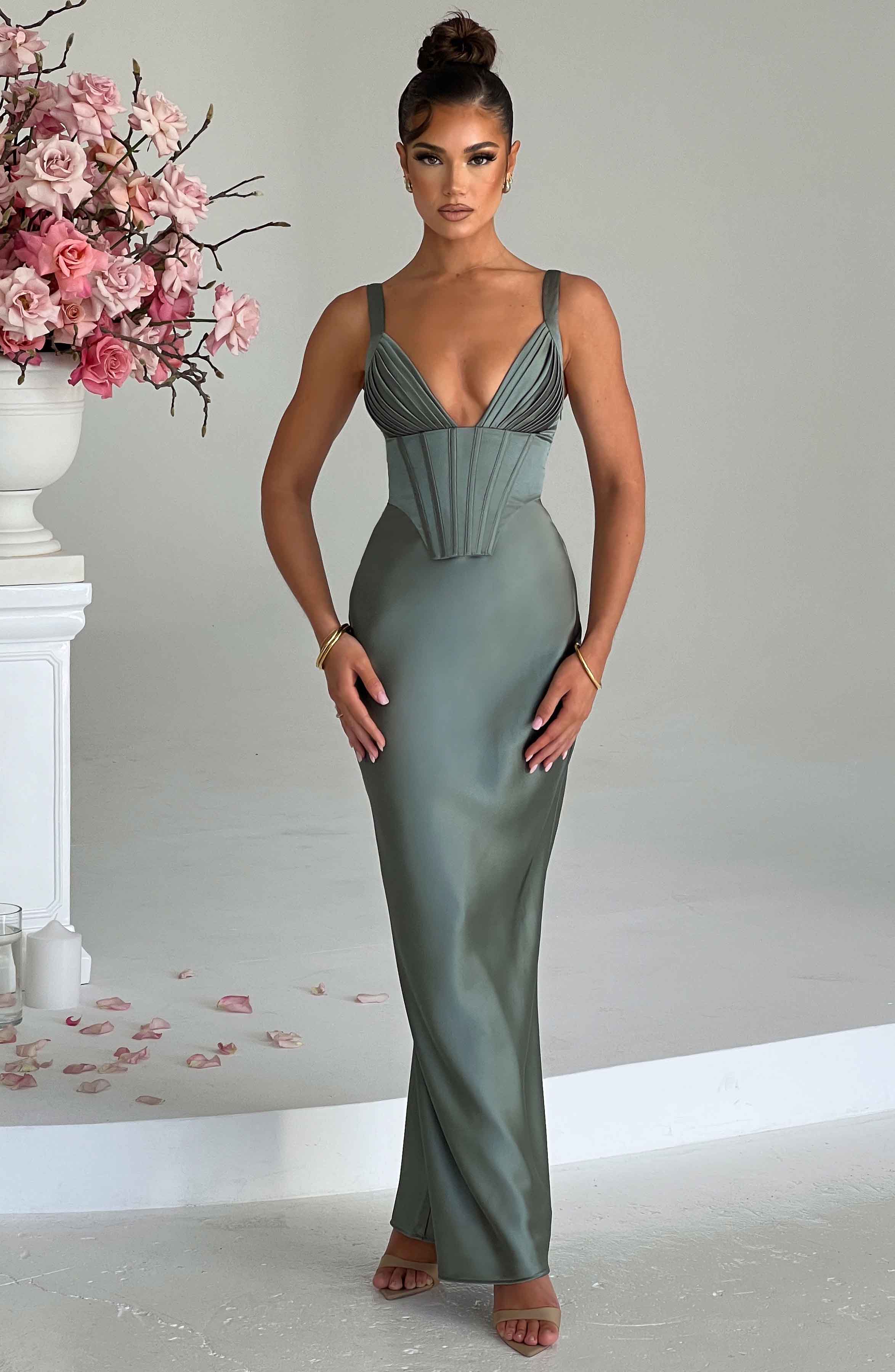 Shae Maxi Dress - Sage - Napalia