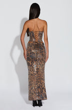 Sharni Top - Sequin Leopard Print - Napalia