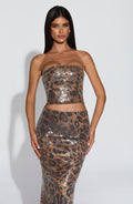 Sharni Top - Sequin Leopard Print - Napalia