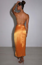 Sienna Maxi Skirt - Tangerine - Napalia