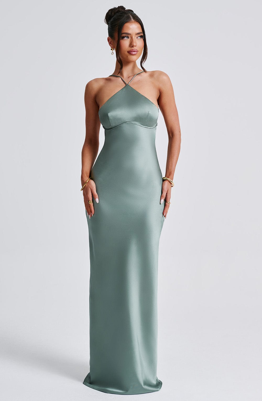 Sinead Maxi Dress - Sage - Napalia