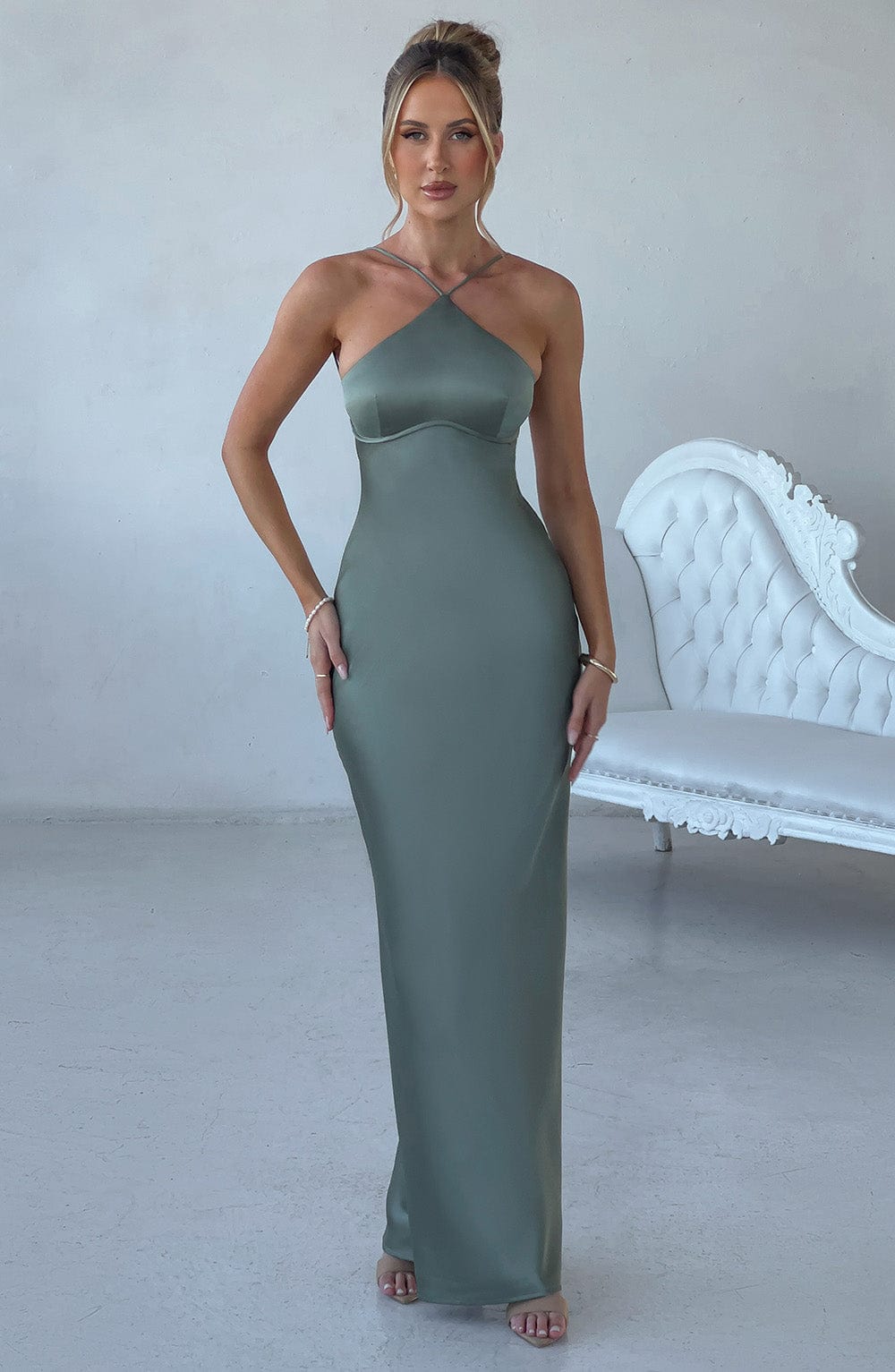 Sinead Maxi Dress - Sage - Napalia