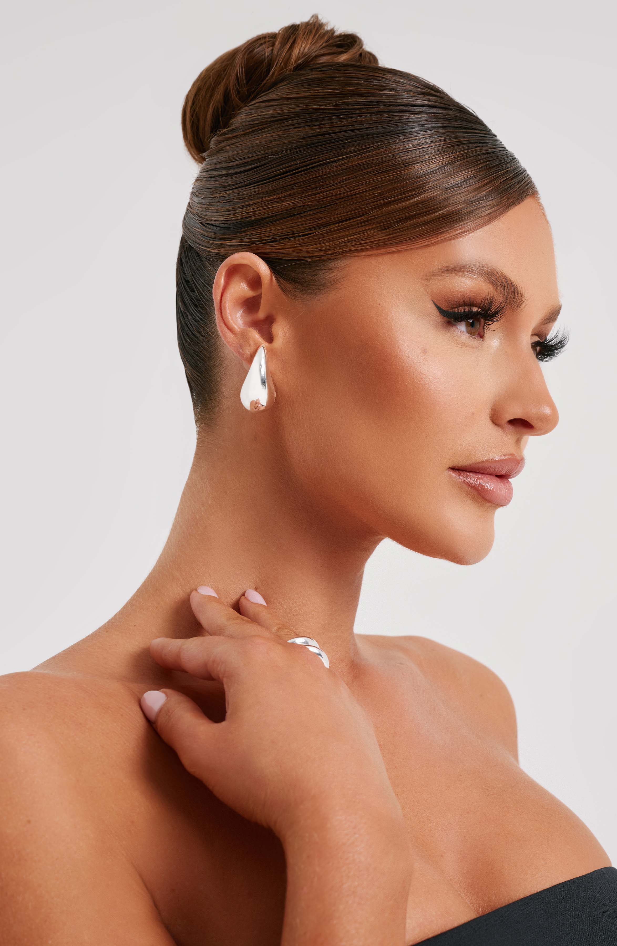 Small Fayth Earrings - Silver - Napalia
