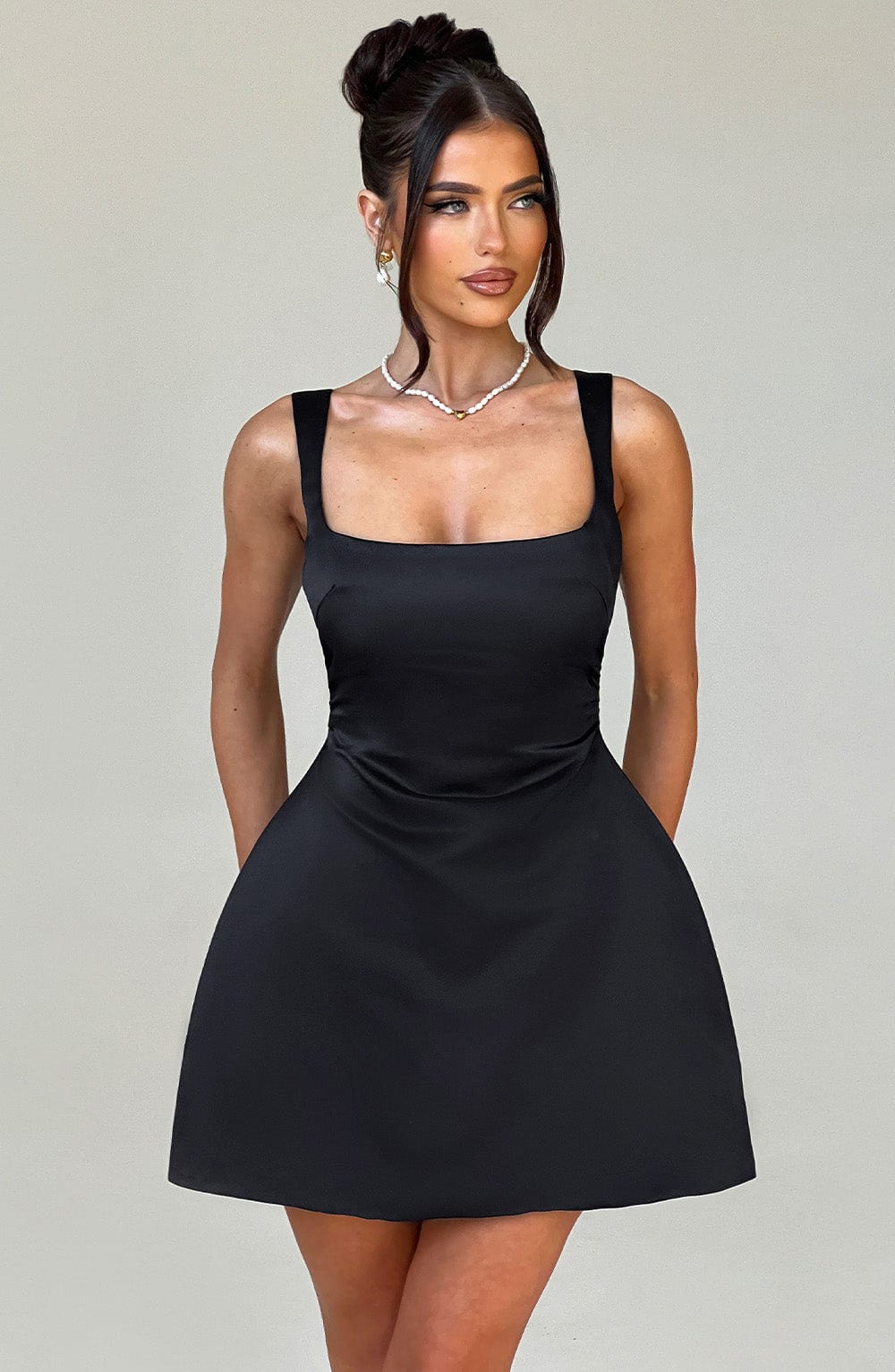 Sofie Mini Dress - Black - Napalia