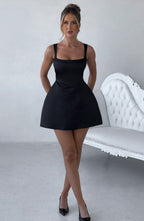 Sofie Mini Dress - Black - Napalia