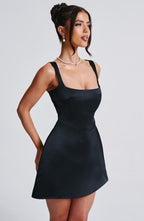 Sofie Mini Dress - Black - Napalia