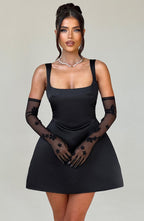 Sofie Mini Dress - Black - Napalia