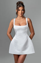 Sofie Mini Dress - Ivory - Napalia