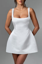 Sofie Mini Dress - Ivory - Napalia