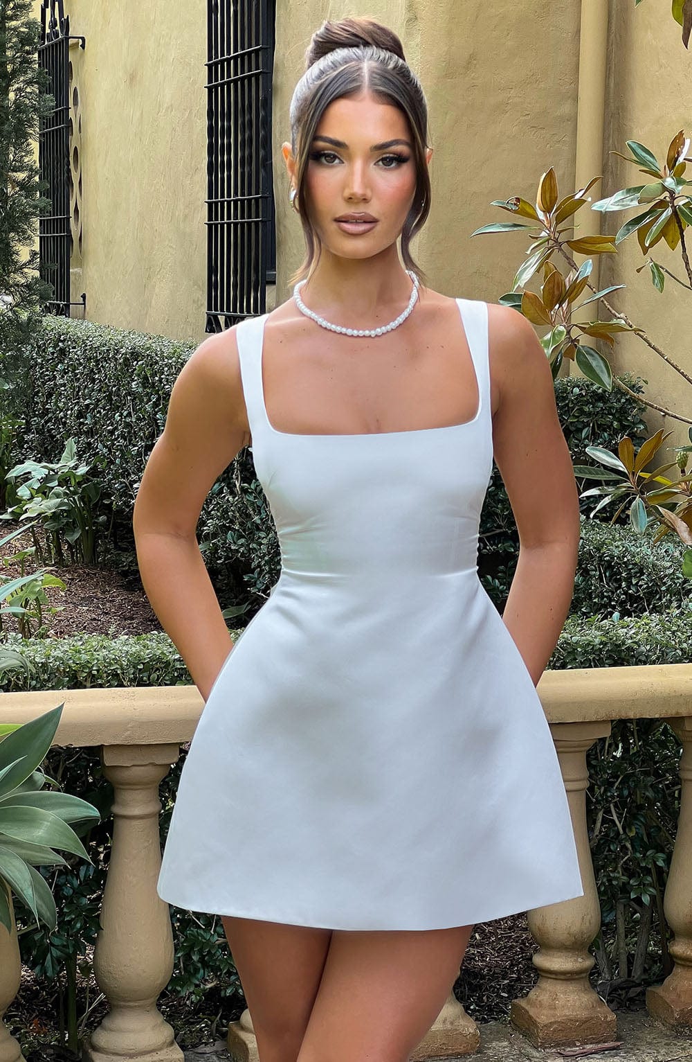 Sofie Mini Dress - Ivory - Napalia