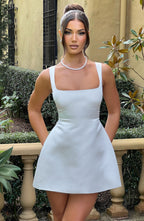 Sofie Mini Dress - Ivory - Napalia