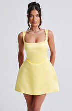 Sofie Mini Dress - Lemon - Napalia