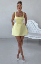 Sofie Mini Dress - Lemon - Napalia