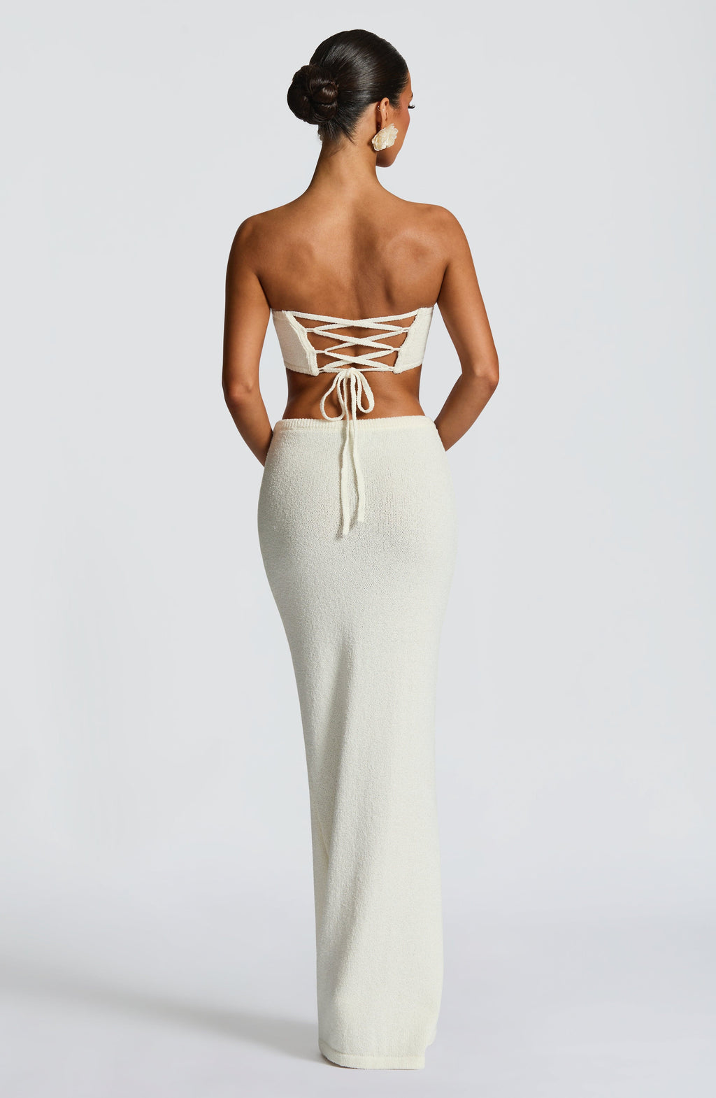 Sola Maxi Skirt - Ivory - Napalia