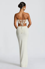 Sola Maxi Skirt - Ivory - Napalia