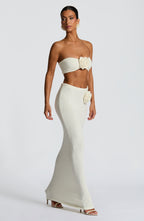 Sola Maxi Skirt - Ivory - Napalia