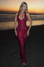 Starla Maxi Dress - Wine - Napalia