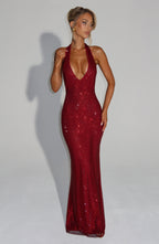 Starla Maxi Dress - Wine - Napalia