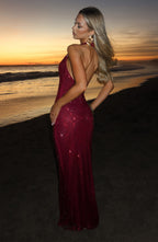 Starla Maxi Dress - Wine - Napalia