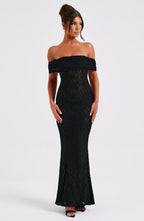 Stephanie Maxi Dress - Black - Napalia