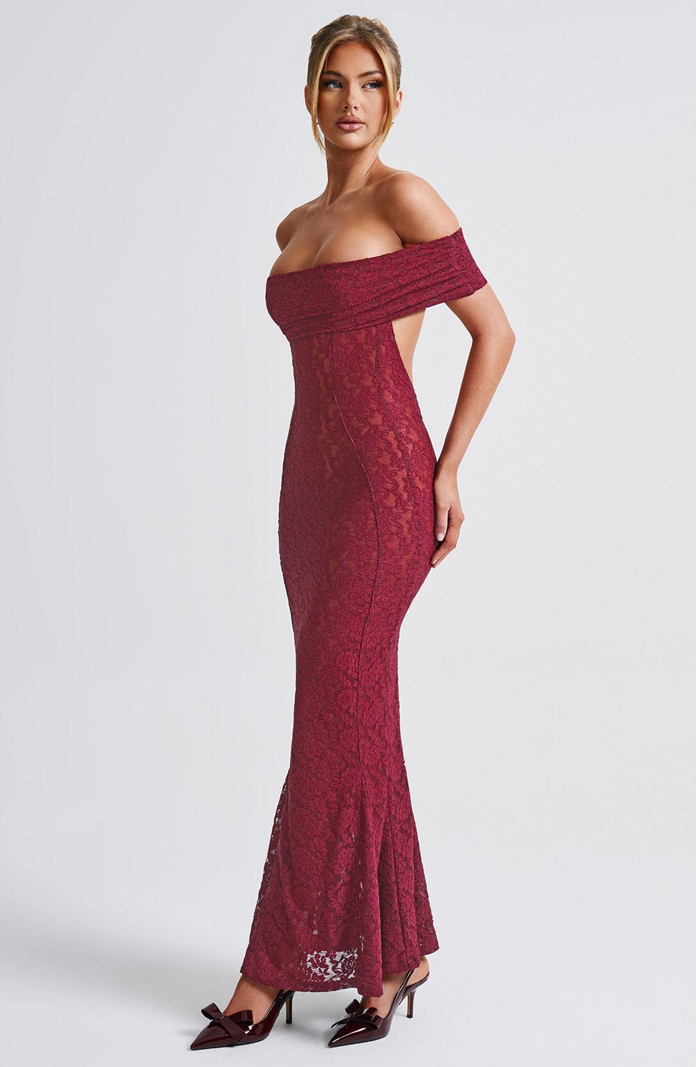 Stephanie Maxi Dress - Burgundy - Napalia