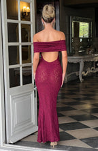 Stephanie Maxi Dress - Burgundy - Napalia