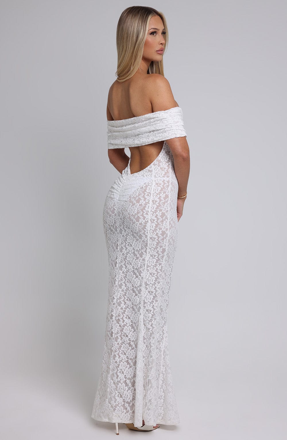 Stephanie Maxi Dress - Ivory - Napalia