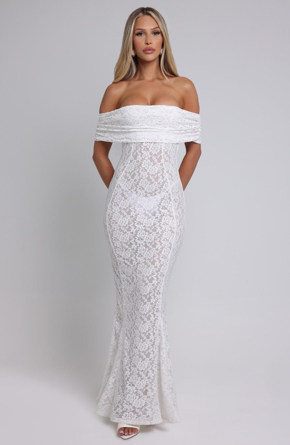 Stephanie Maxi Dress - Ivory - Napalia