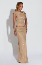 Sterling Maxi Skirt - Gold - Napalia