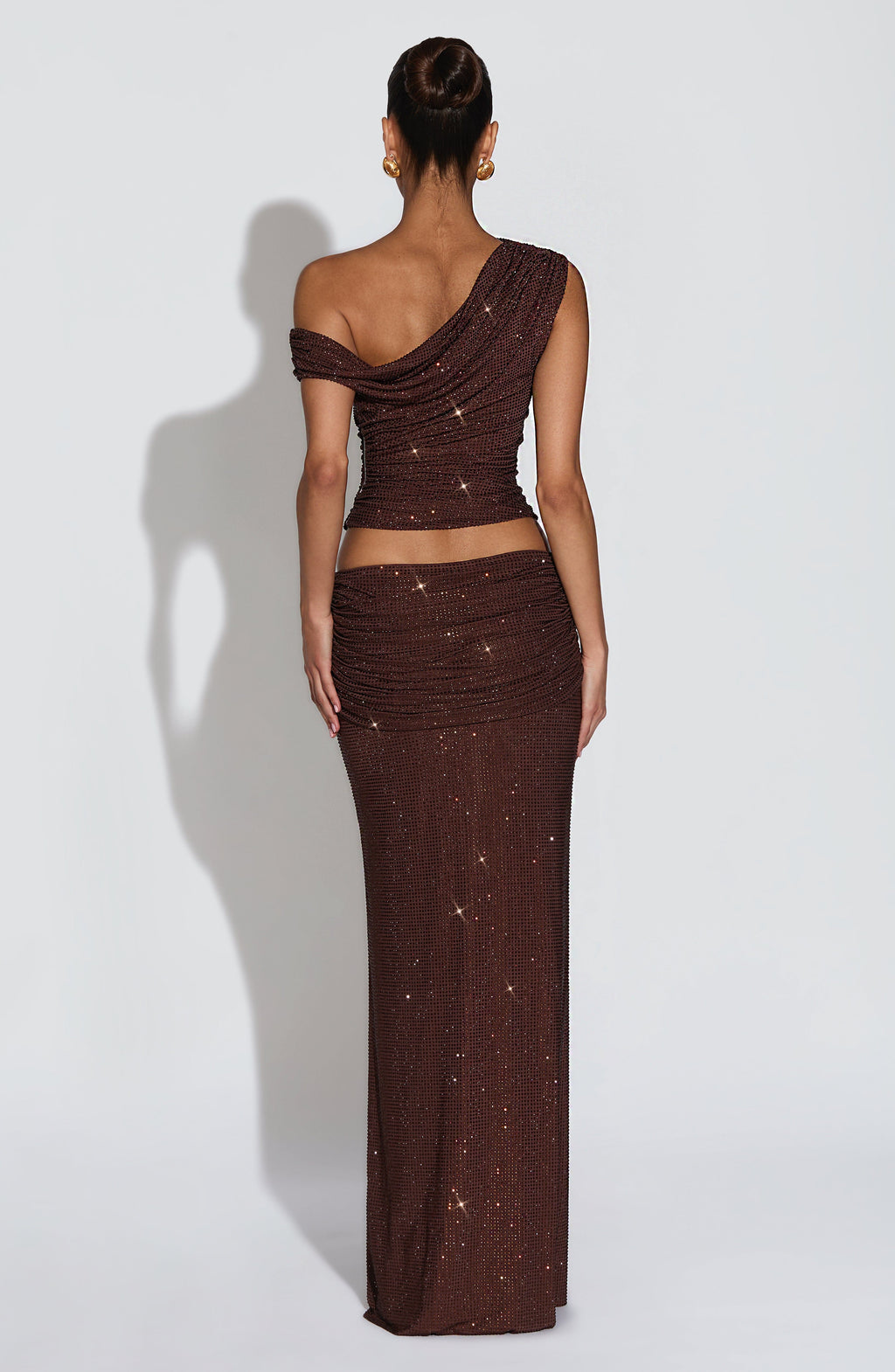 Sterling Maxi Skirt - Plum Brown - Napalia