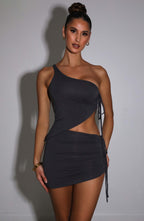 Stormi Mini Skirt - Charcoal - Napalia