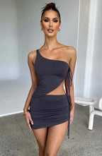 Stormi Mini Skirt - Charcoal - Napalia