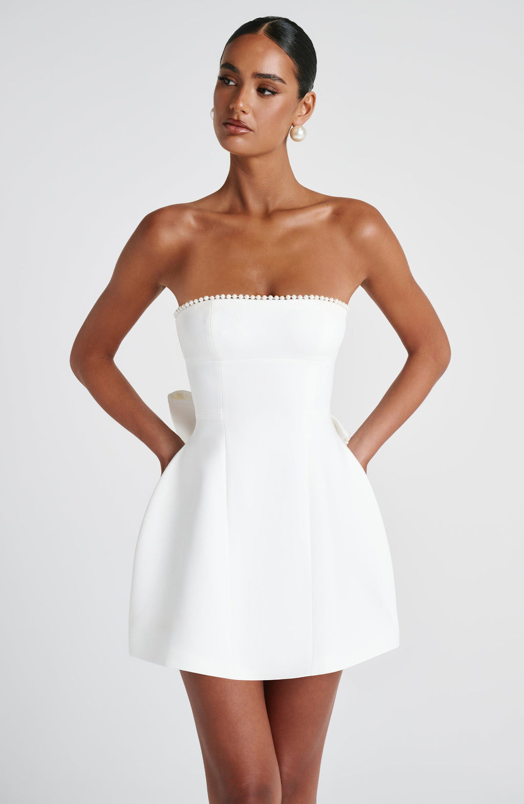 Suni Mini Dress - Ivory - Napalia