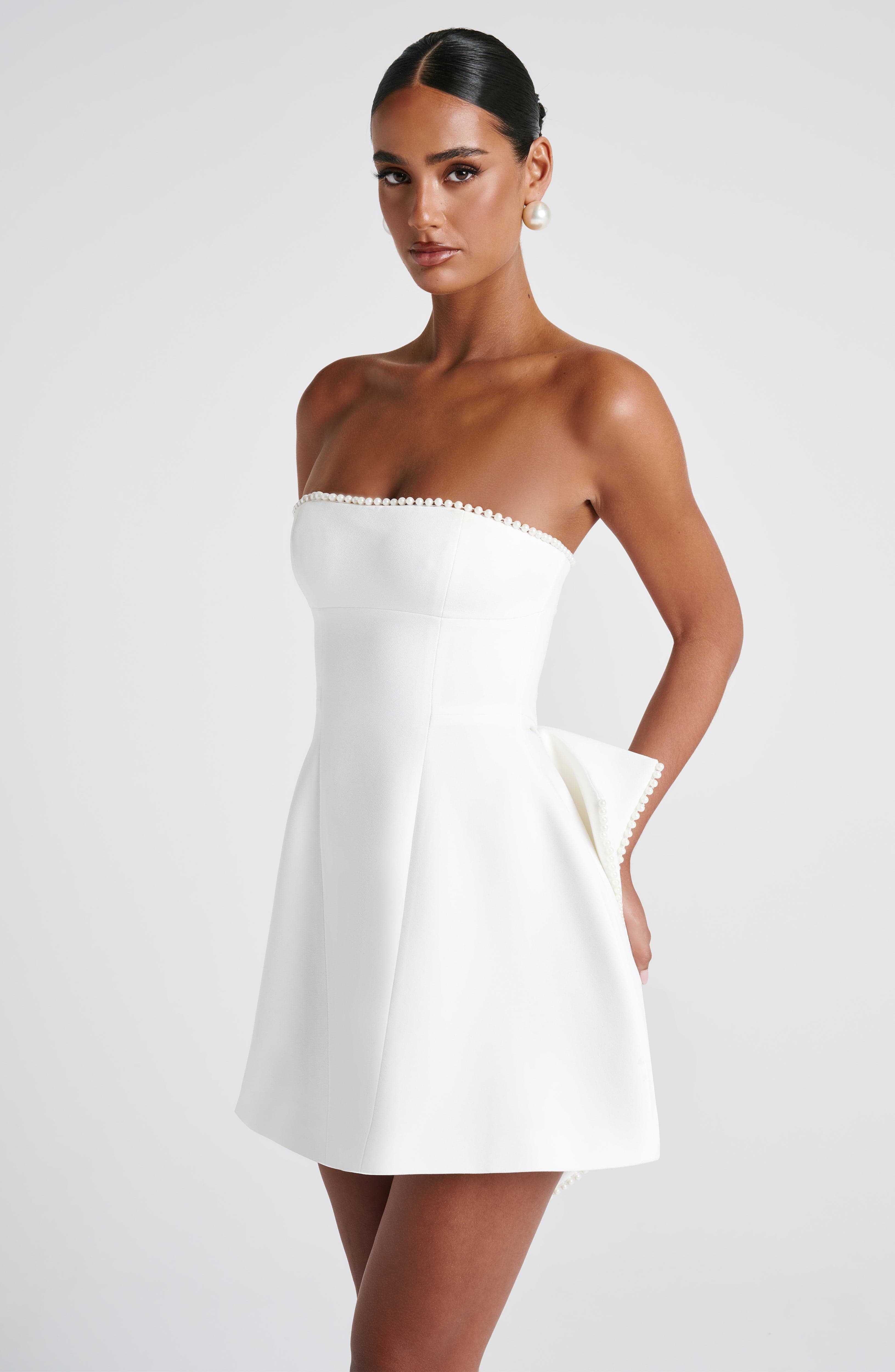 Suni Mini Dress - Ivory - Napalia