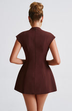 Suri Mini Dress - Brown - Napalia
