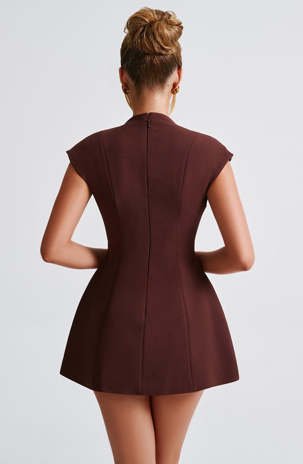 Suri Mini Dress - Brown - Napalia