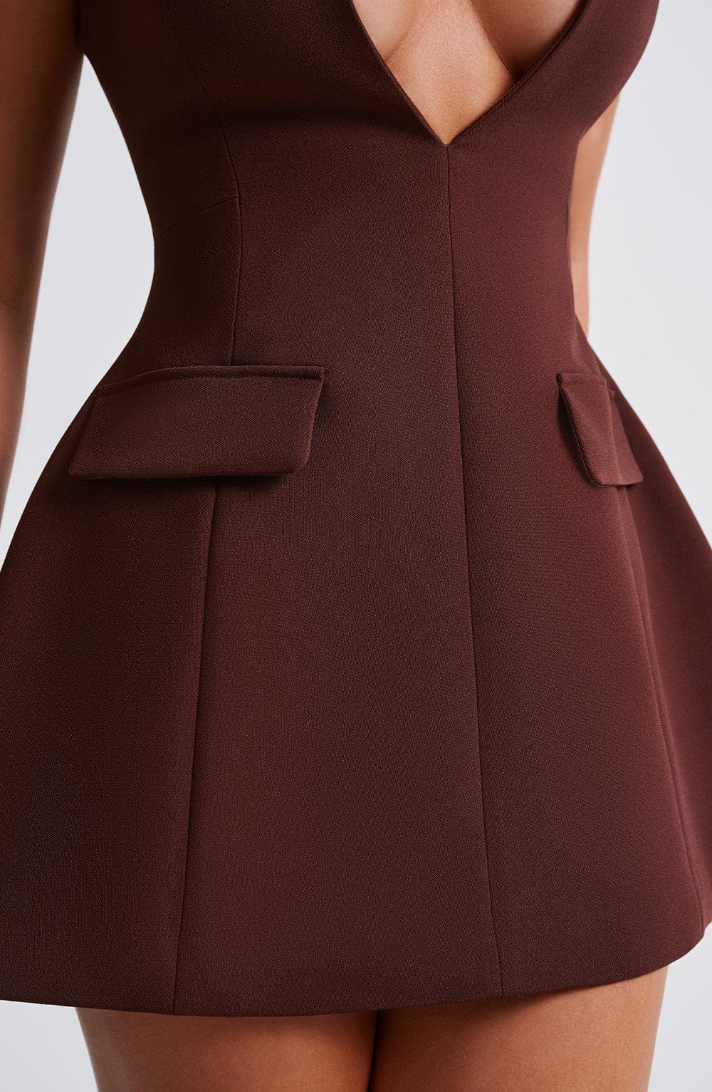 Suri Mini Dress - Brown - Napalia