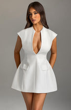 Suri Mini Dress - Ivory - Napalia