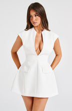 Suri Mini Dress - Ivory - Napalia